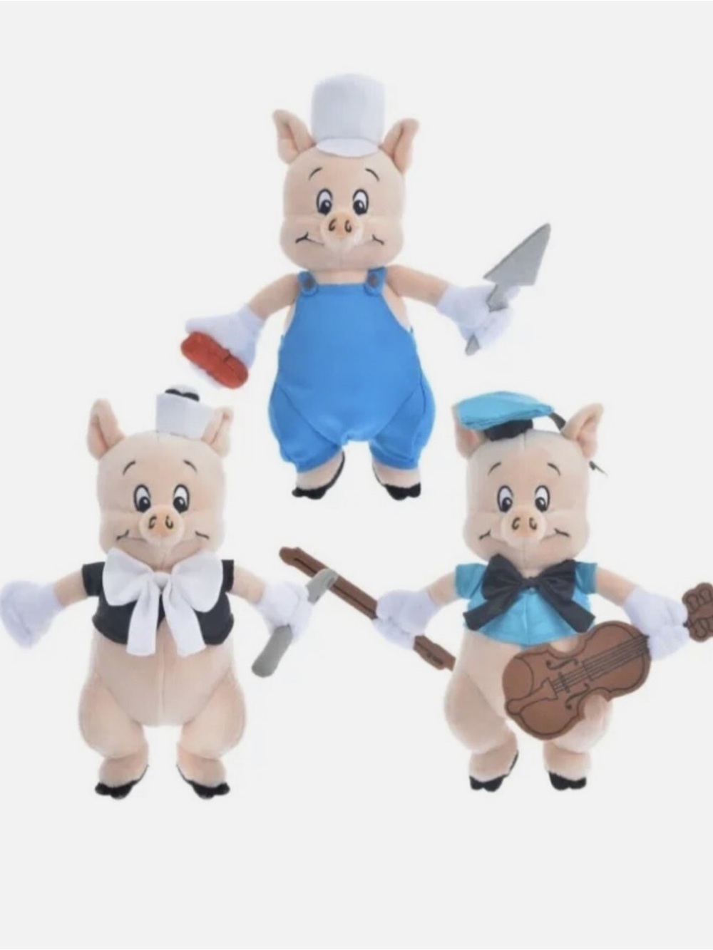 Disney Parks 2023 Disney 100th The Three Little Pigs Plush Set